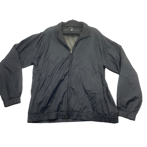 Nike Other - Nike Golf Black Men's Full Zip Long Sleeve Wind Breker‎ Convertable Sleeve Nylon
